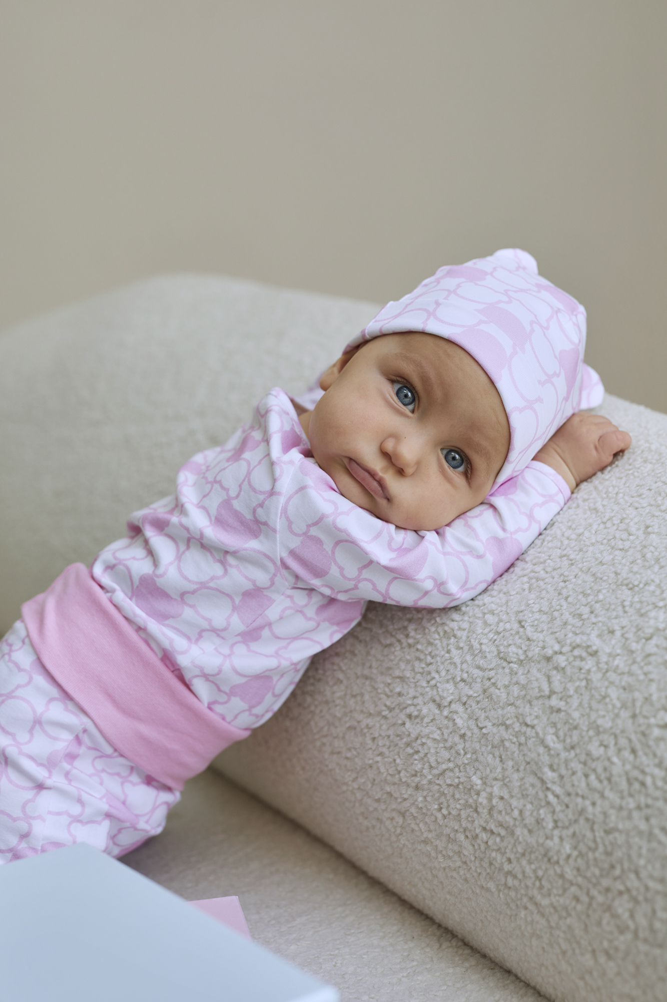 Шапочка «Тедди», розовая