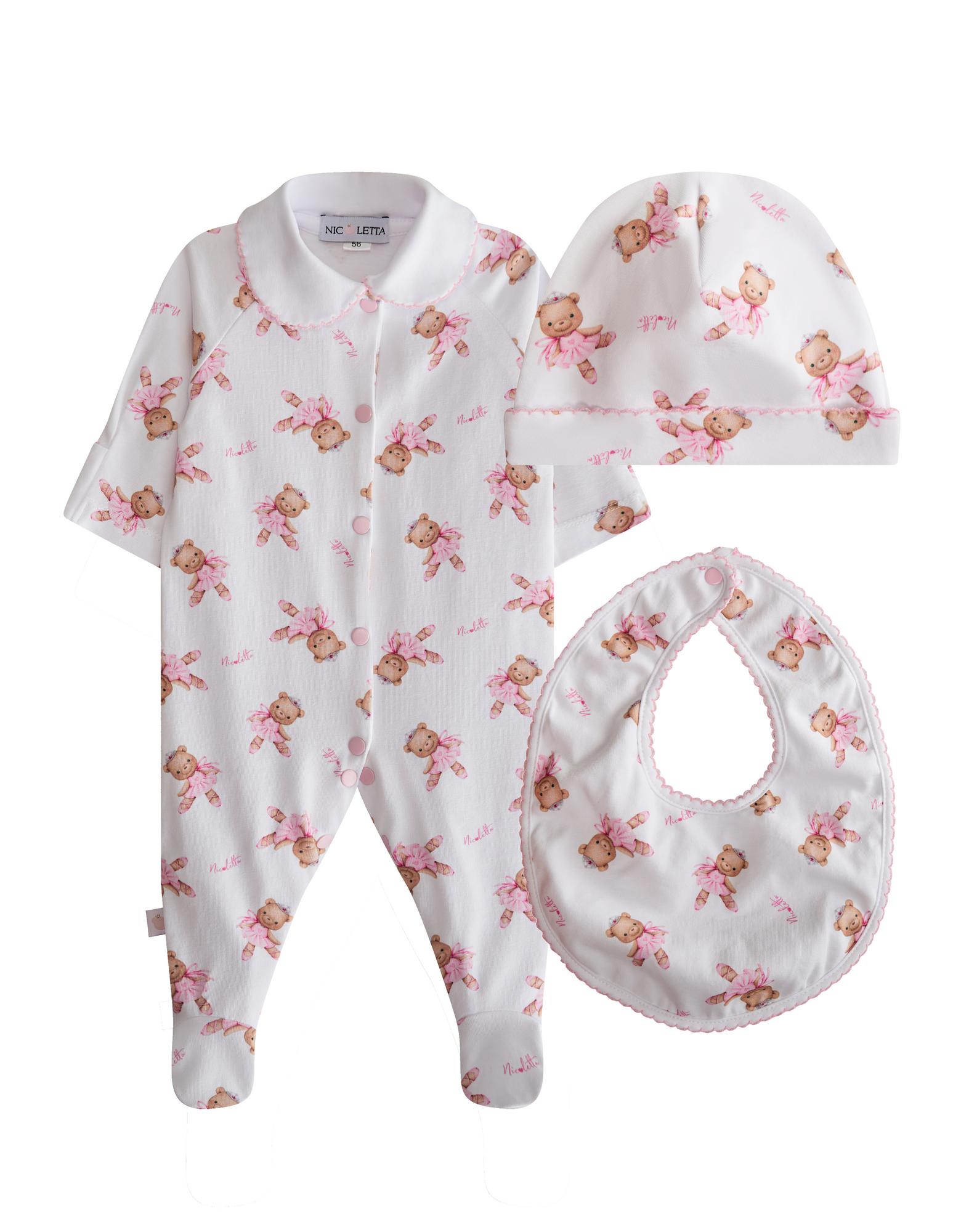 Комплект из трех предметов «Мишка Балерина»