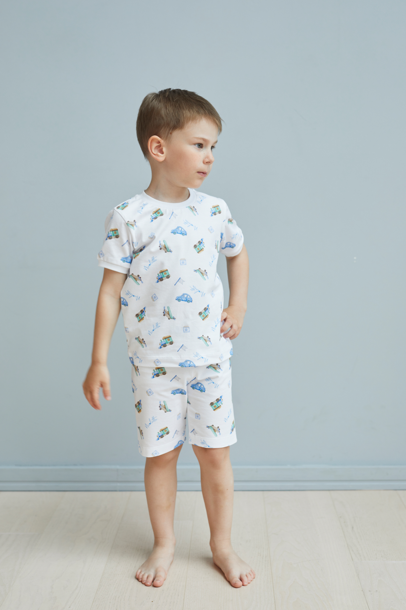 Пижама «Машинки» (футболка и шорты)