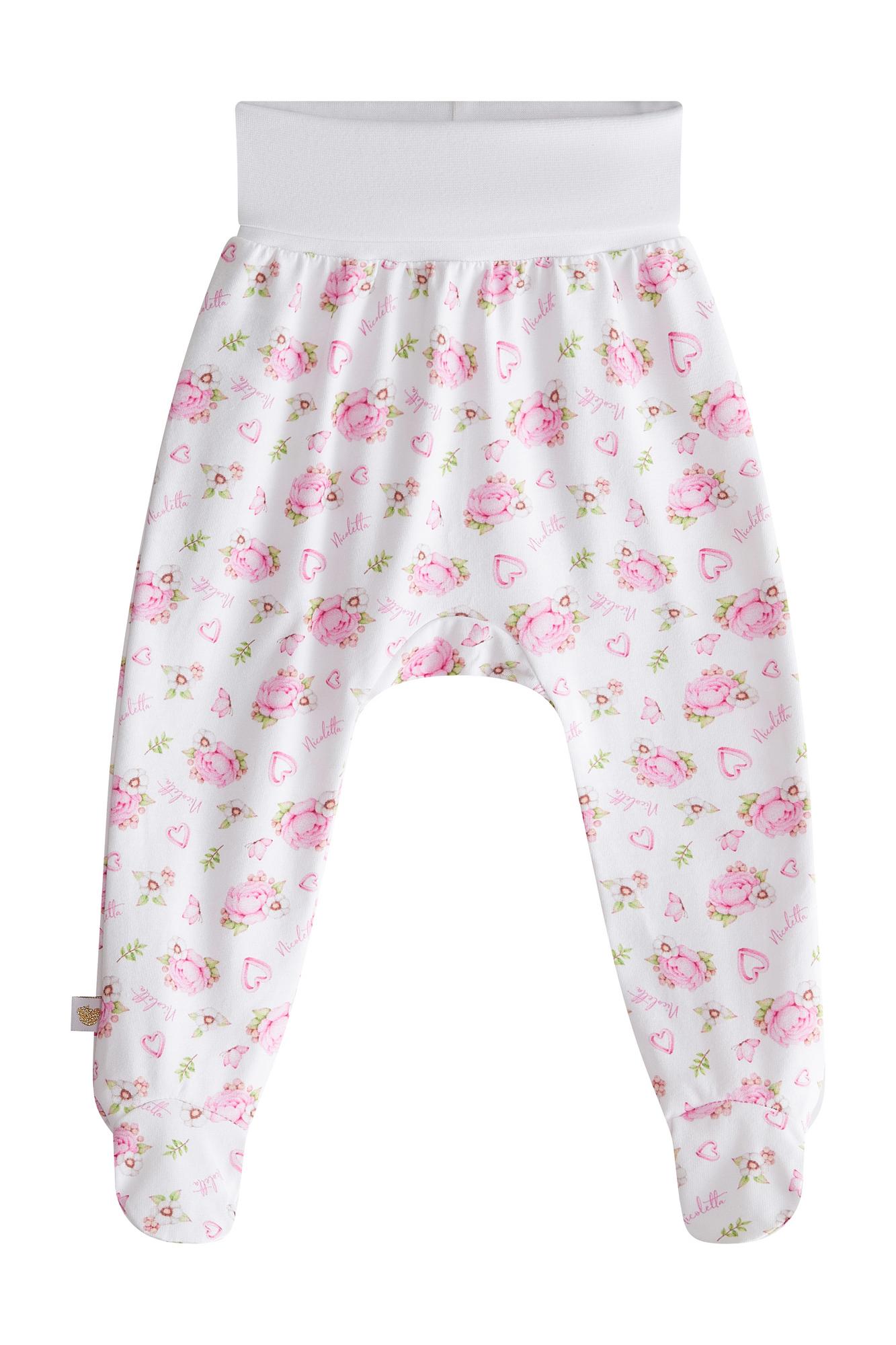 Ползунки «Пионы розовые с сердечком»