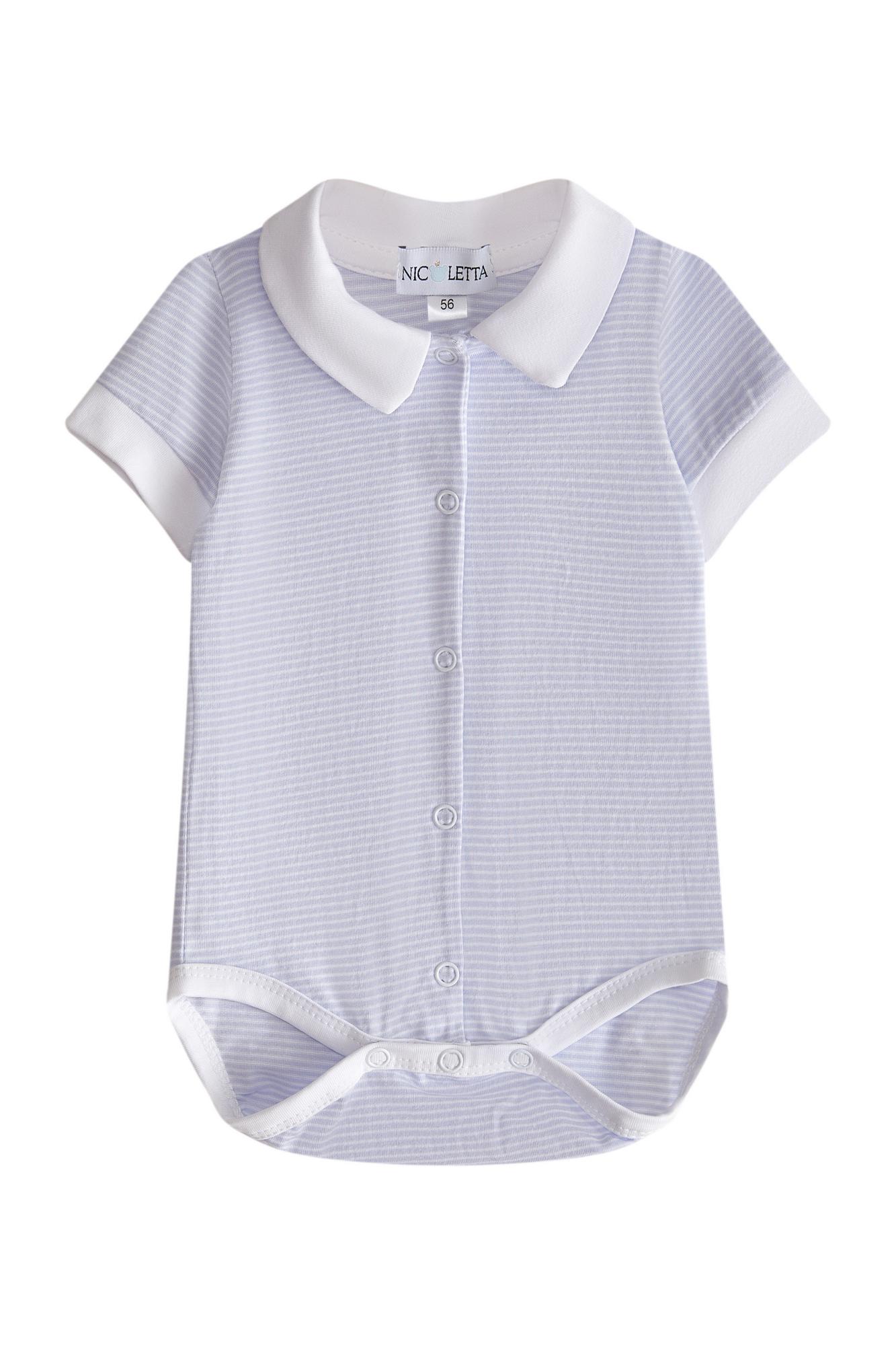 Боди на кнопках в полоску