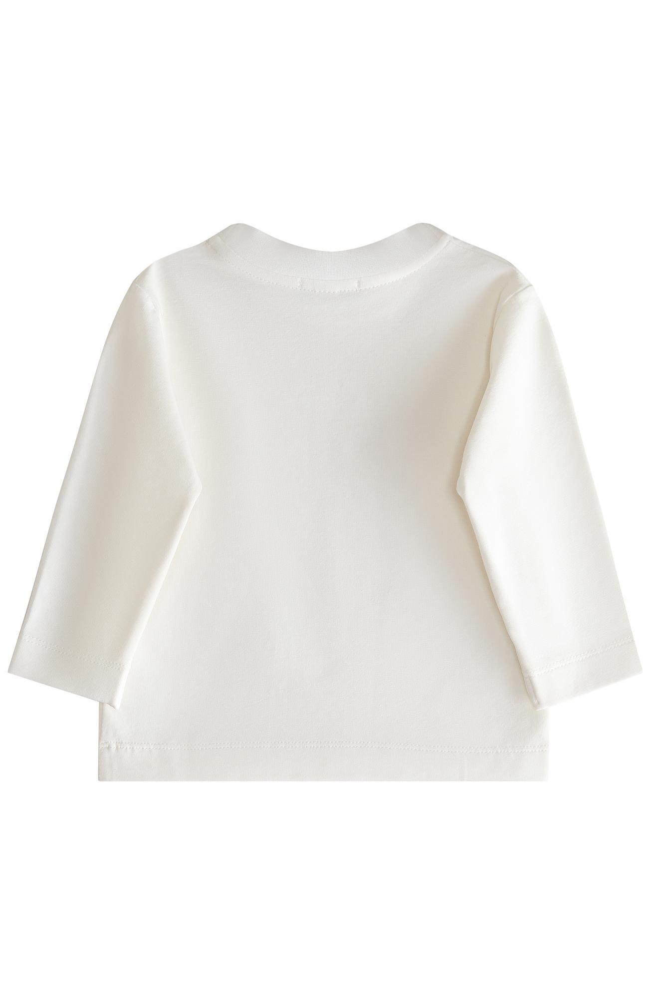 Лонгслив «Мишка-балерина с шарами», белый