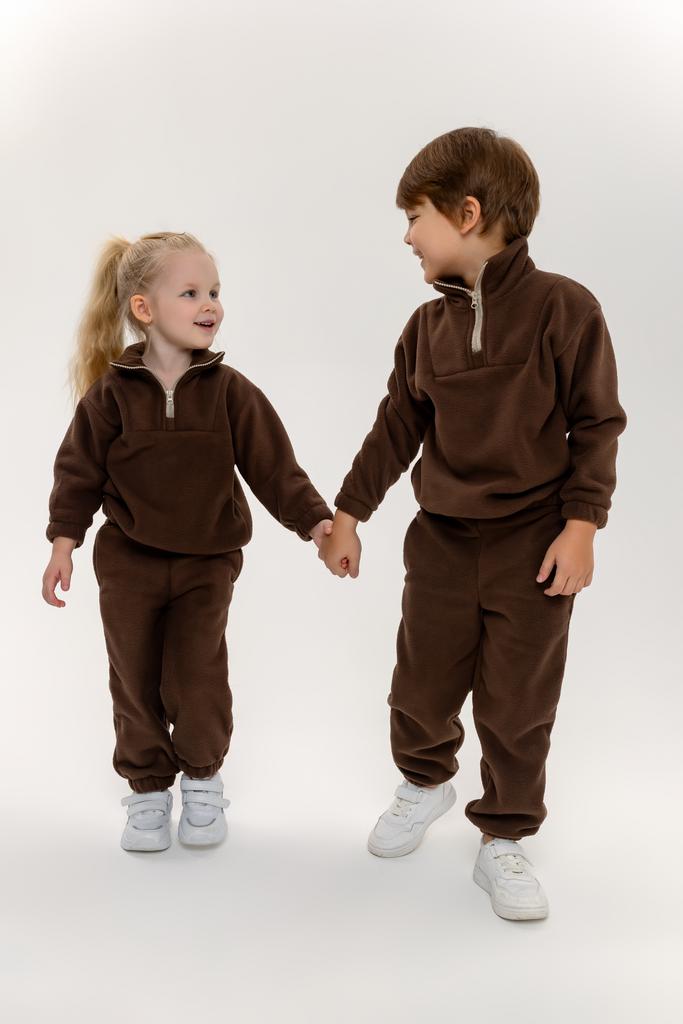 Костюм флисовый, коричневый