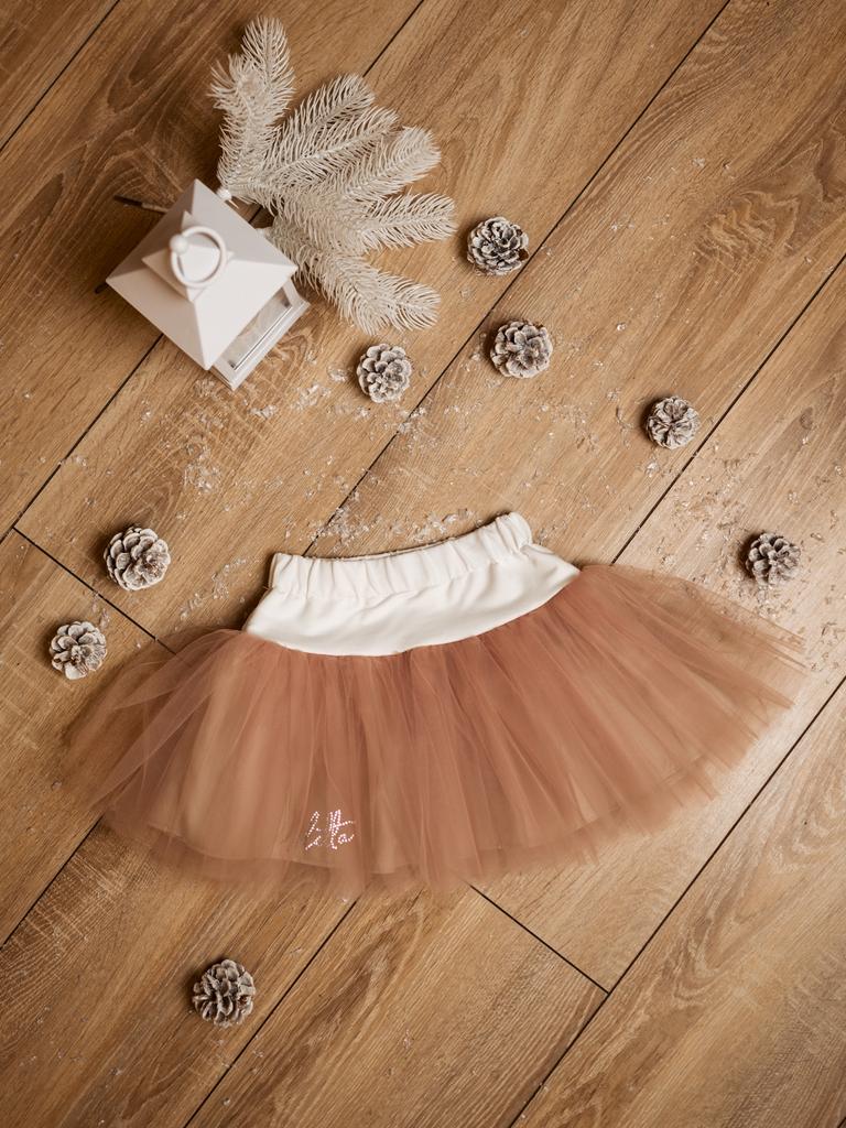 Юбка фатиновая, пыльная роза