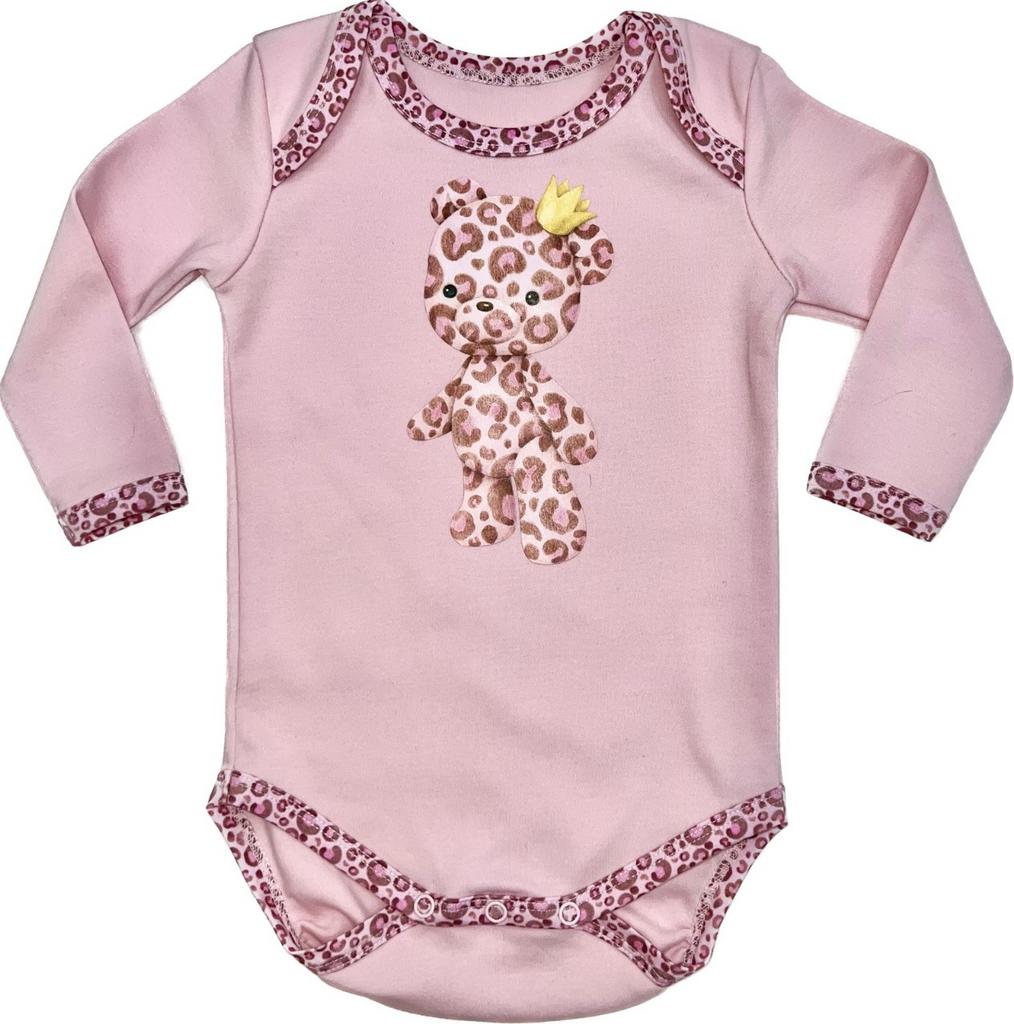 Боди-лонгслив «Мишка-леопард»