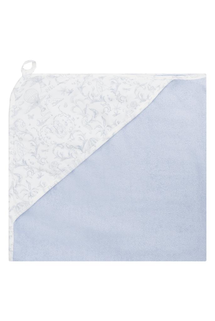 Махровое полотенце «Джунгли голубые», голубое