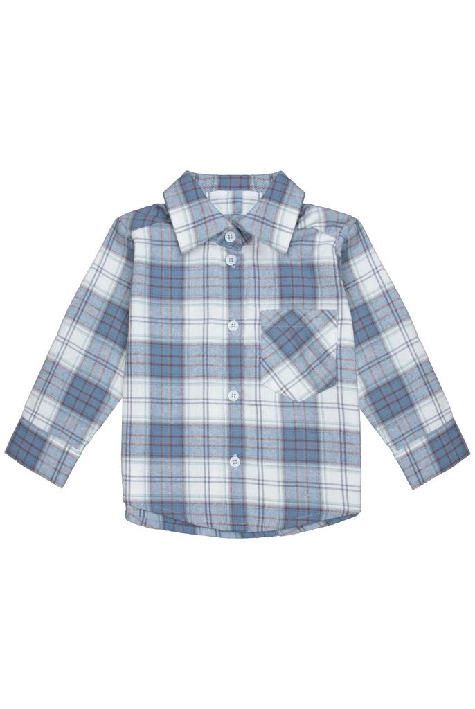 Рубашка «Оливия», голубая клетка