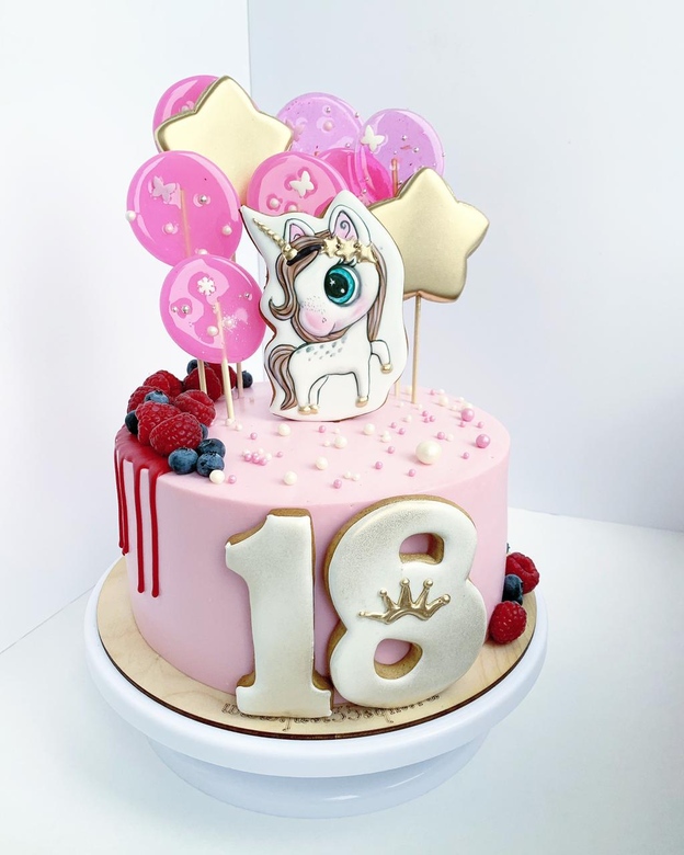 торт с единорогом