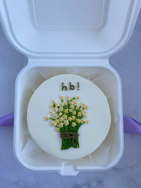 бенто торт ромашки