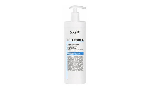 Ollin Full Force Tonifying Conditioner Тонизирующий кондиционер с экстрактом пурпурного женьшеня 400 мл