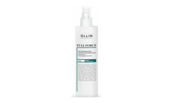 Ollin Full Force Moisturizing Spray-Conditioner Спрей-кондиционер увлажняющий с экстрактом алоэ 200 мл