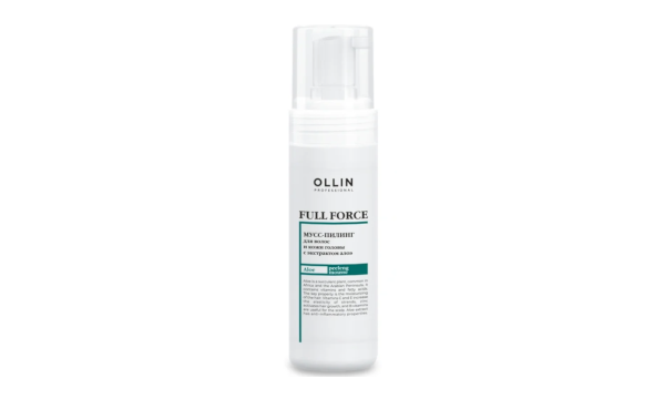 Ollin Full Force Mousse-Peeling Мусс-пилинг для волос и кожи головы с экстрактом алоэ 150 мл
