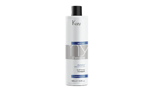 Kezy My Therapy Anti-Age Bodifying Shampoo Шампунь для придания густоты истонченным волосам с гиалуроновой кислотой 1000 мл