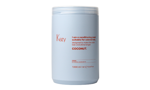 Kezy I am Coconut Кондиционирующая маска с экстрактом кокоса для окрашенных волос 1000 мл