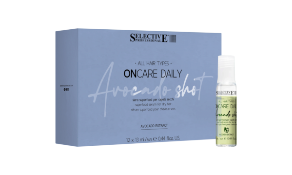 Selective Professional OnCare Daily Сыворотка-суперфуд для волос  "Avocado Shot" 12 шт. х 13 мл