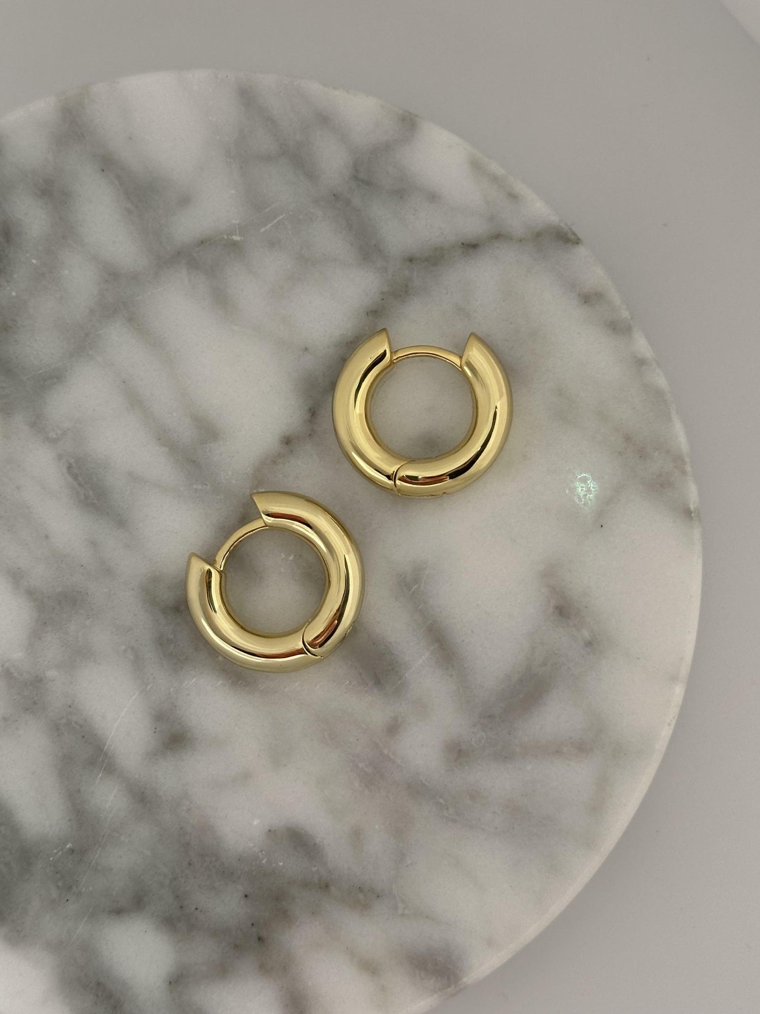 Серьги базовые конго дутые