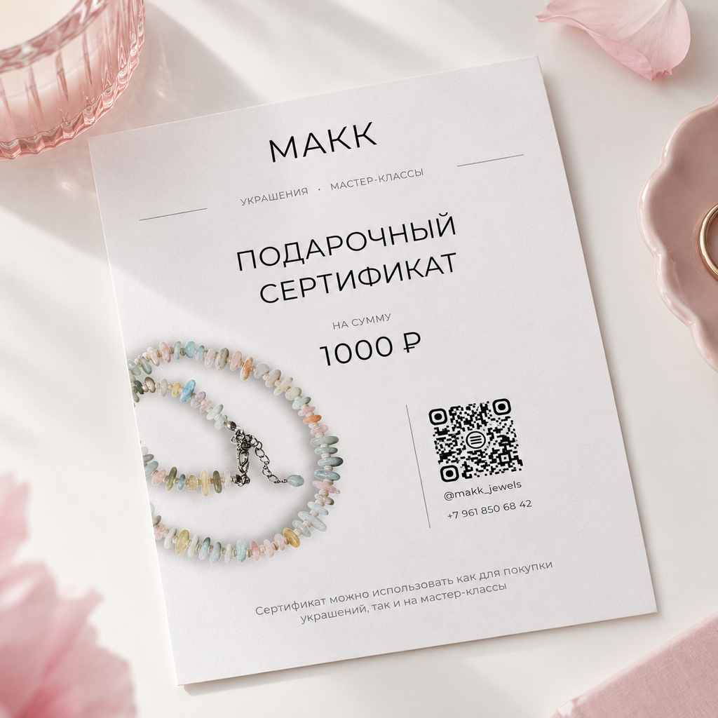 Электронный подарочный сертификат
