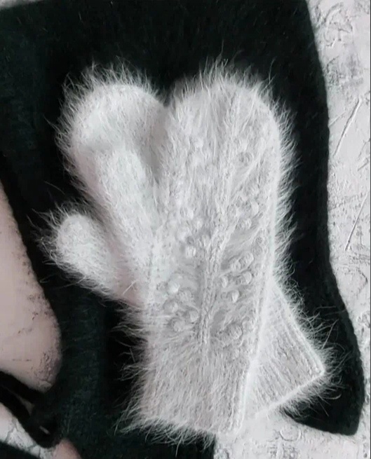 Описание вязания Варежки "Мимоза"