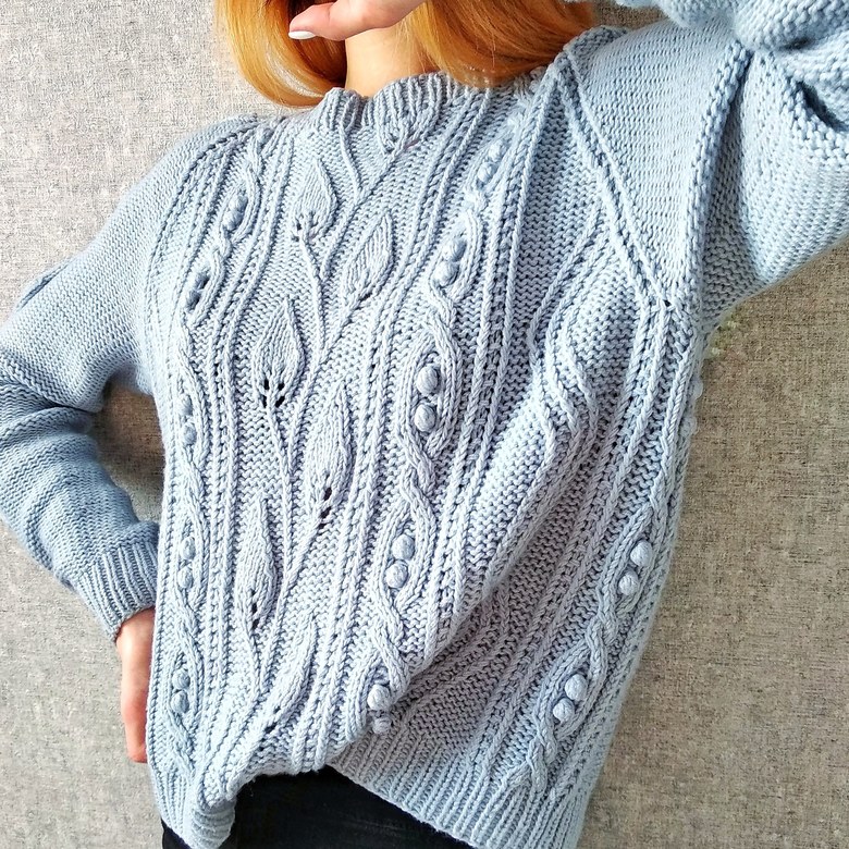 Описание вязания Свитер "Spring"