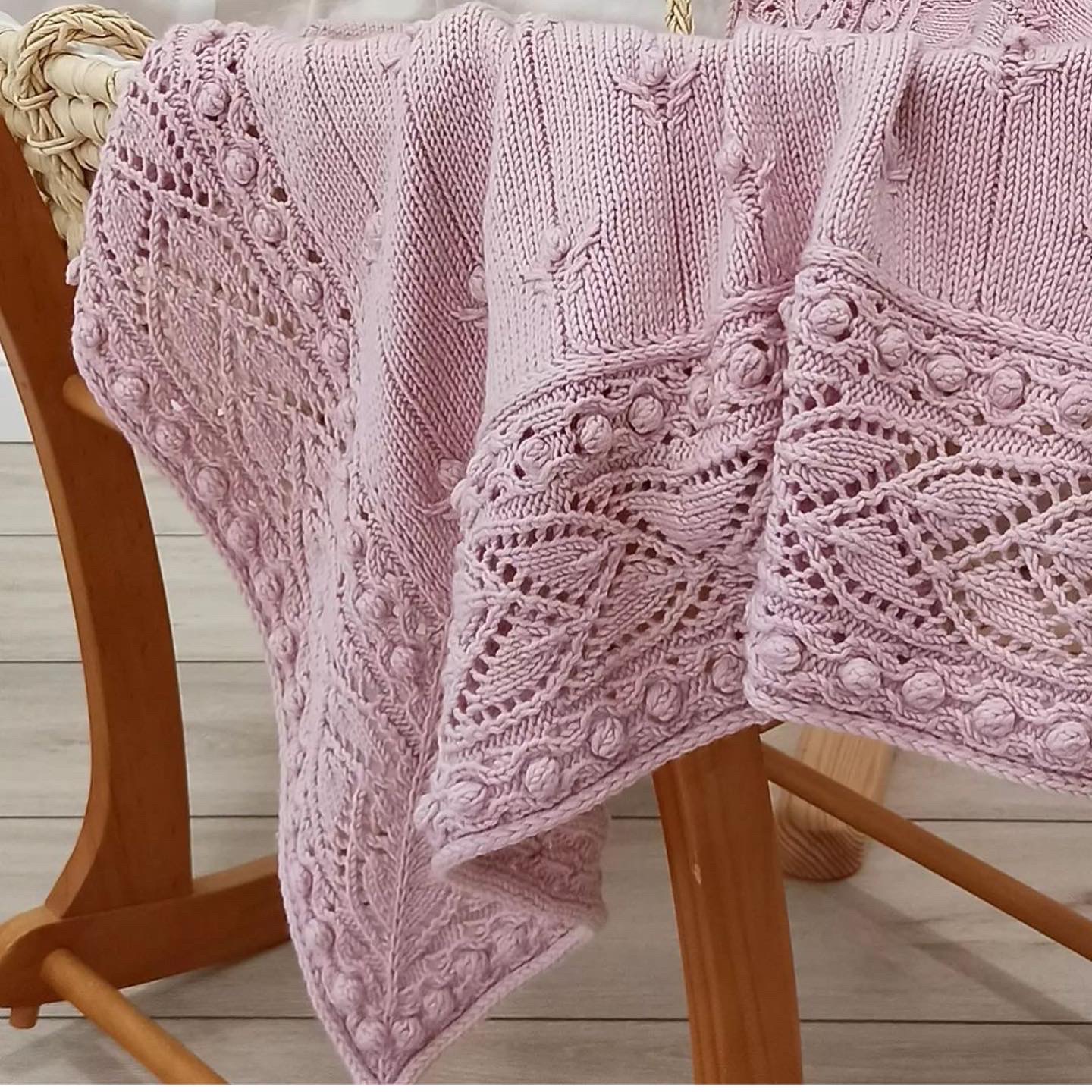 Описание вязания плед "MELODY"