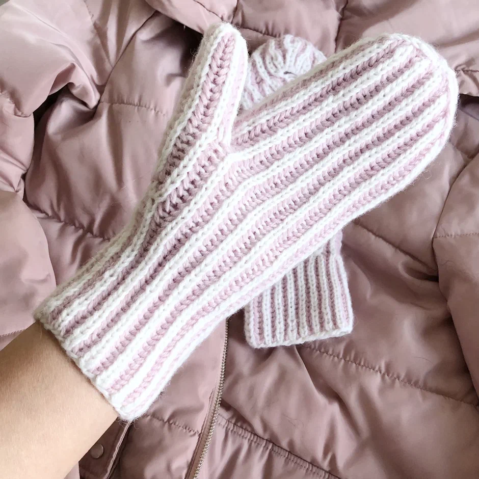 МК ПО ВЯЗАНИЮ ВАРЕЖКИ БРИОШЬ