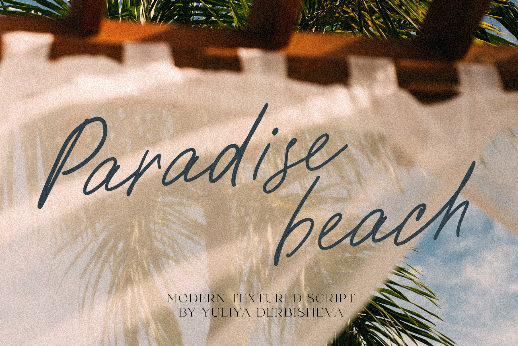 Paradise beach script handwriting font signature typeface