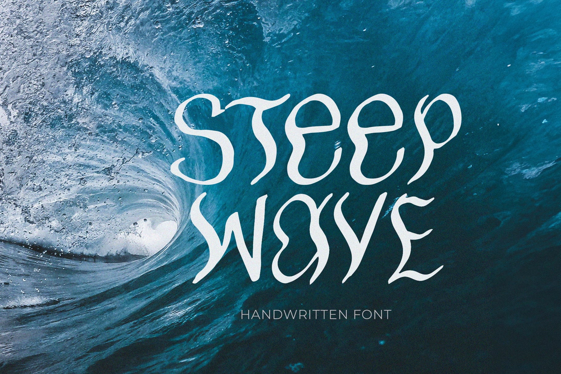 Steep wave handwritting font quirky & wavy