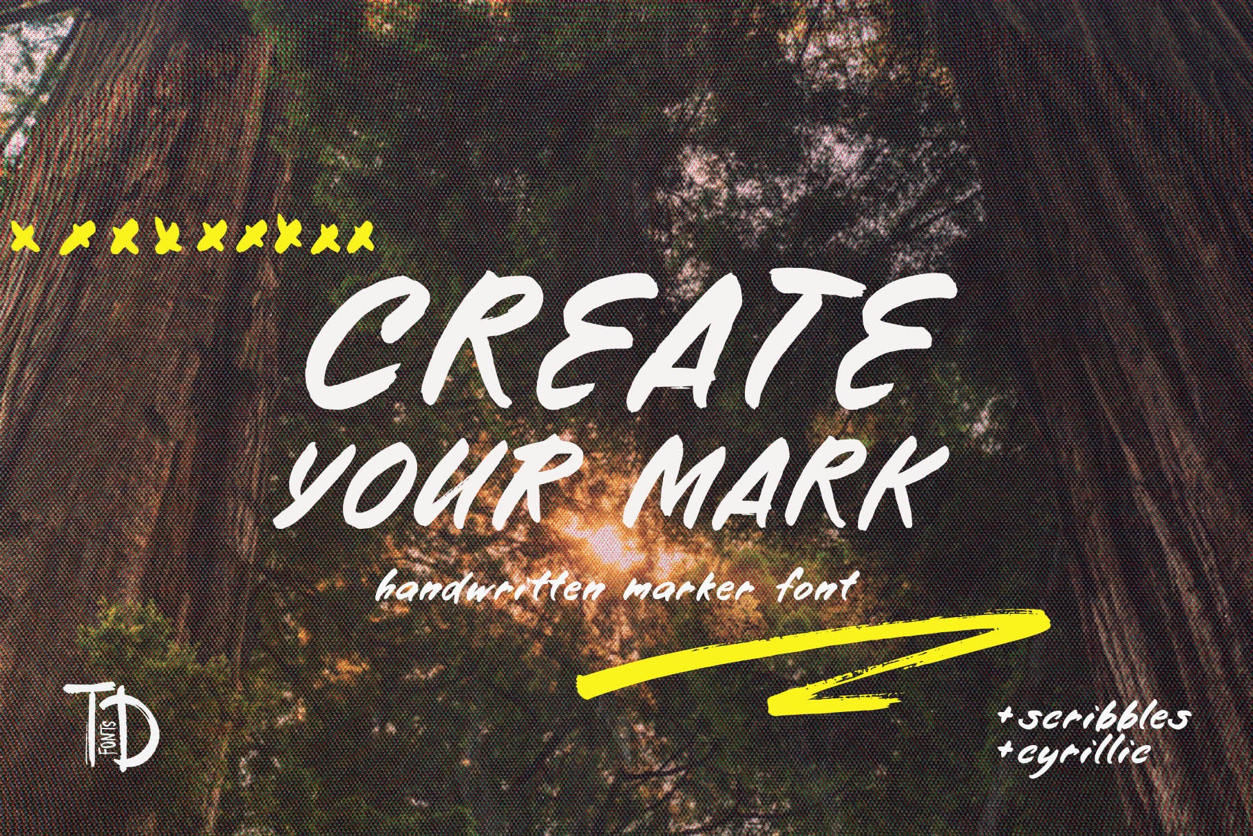 Create Your Mark marker font handwritten