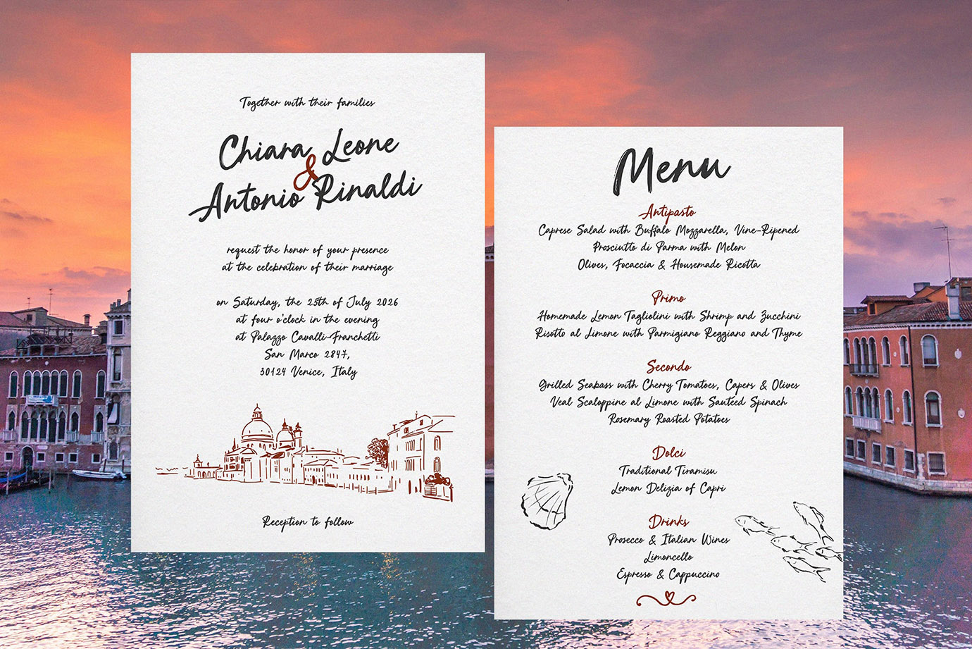 Breakfast in Venice handwritten script font bold Calligraphy brush typeface