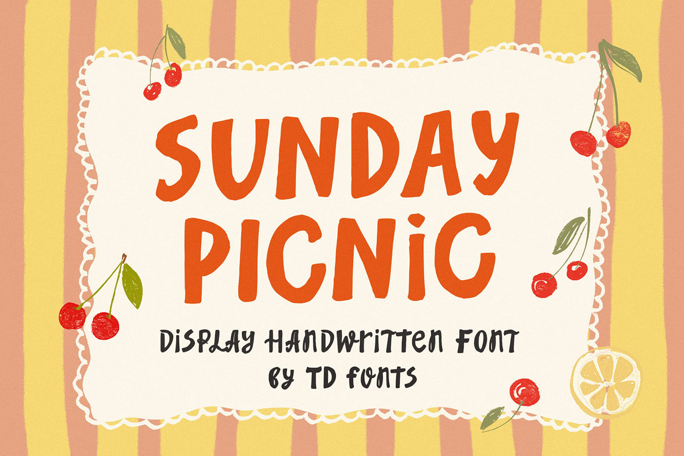 Sunday Picnic Font – Bold Sans Serif Handwritten Mixed Font