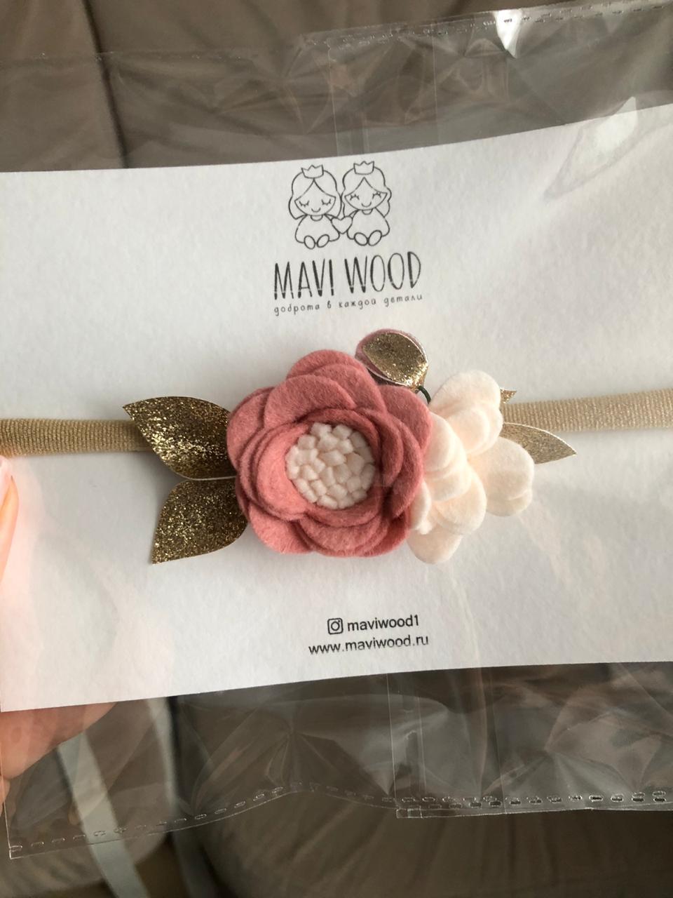 Повязка на голову цветы