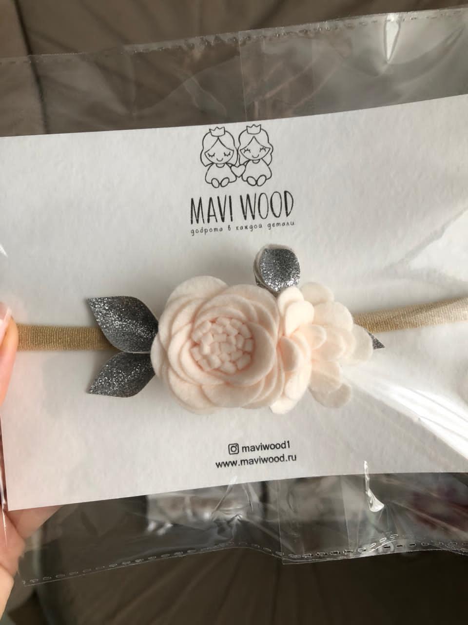 Повязка на голову цветы