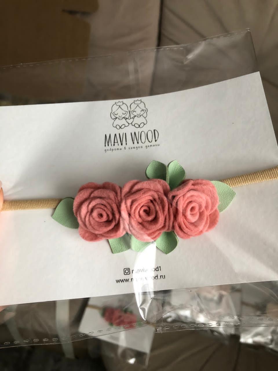 Повязка на голову цветы