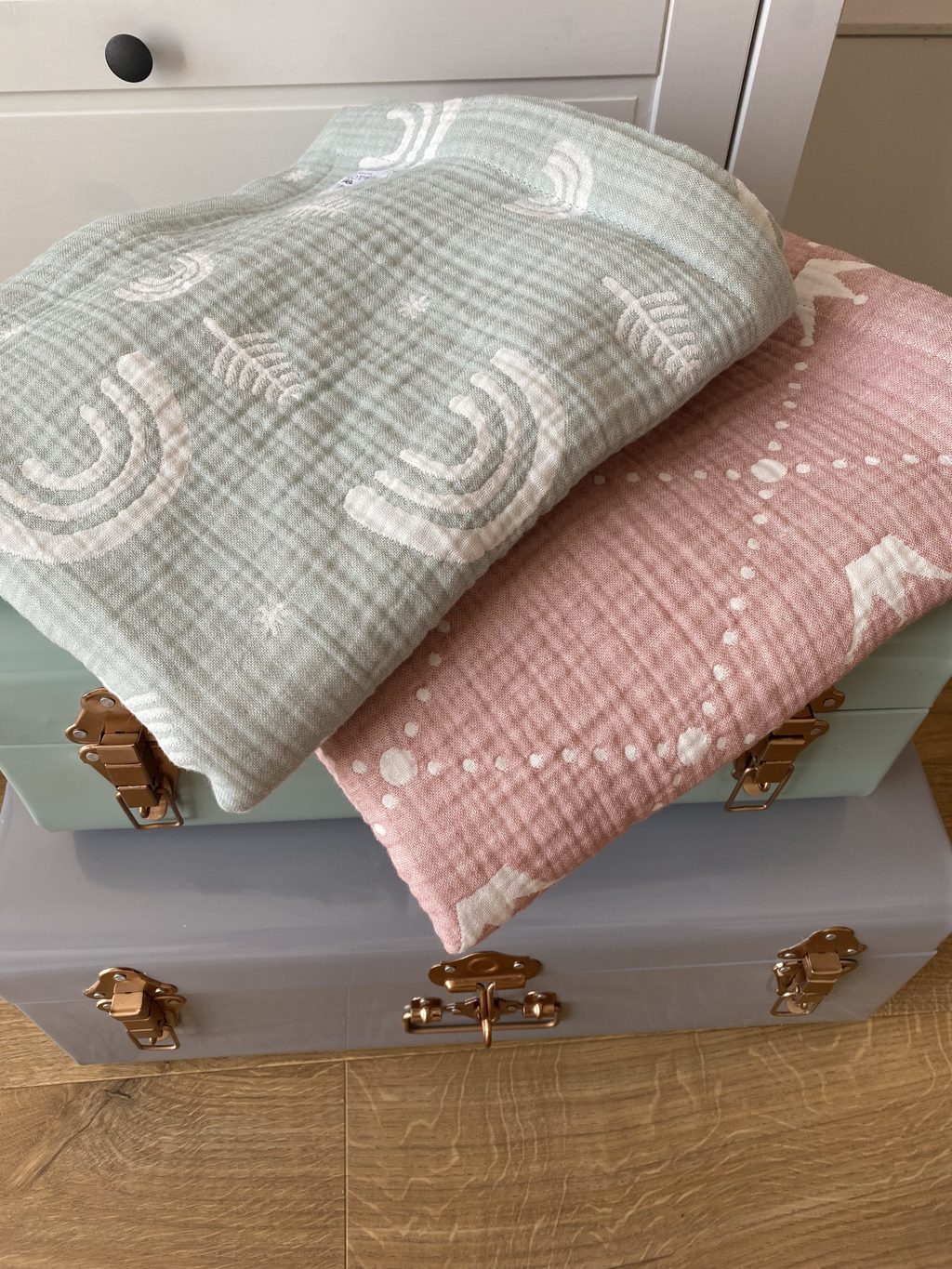 Плед из жаккардового четырехслойного муслина Premium