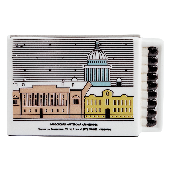 Сувенир "Спичечный коробок "Питер зимой"