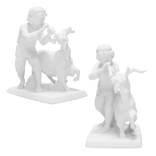 Мальчик с козленком и дудочкой