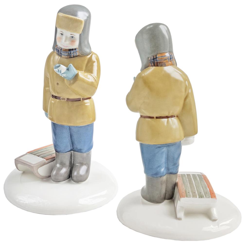 Скульптура "Снежинка". Декорированная