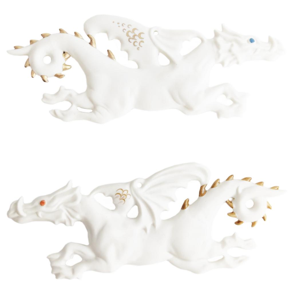 Елочная игрушка "Дракон" декорированная