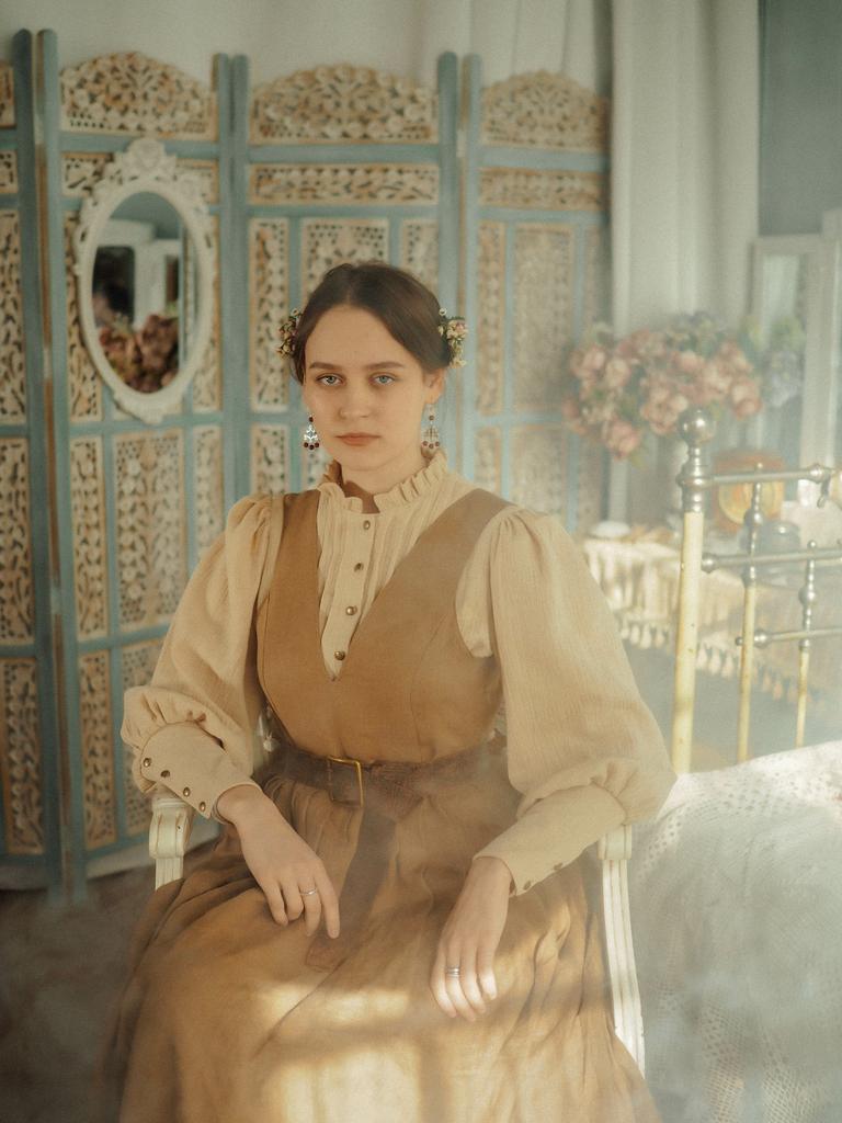 Блузка «Радость» - бежевый муслин