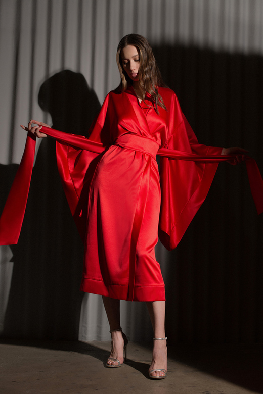 Халат-кимоно «Ruth» в плотном шелке