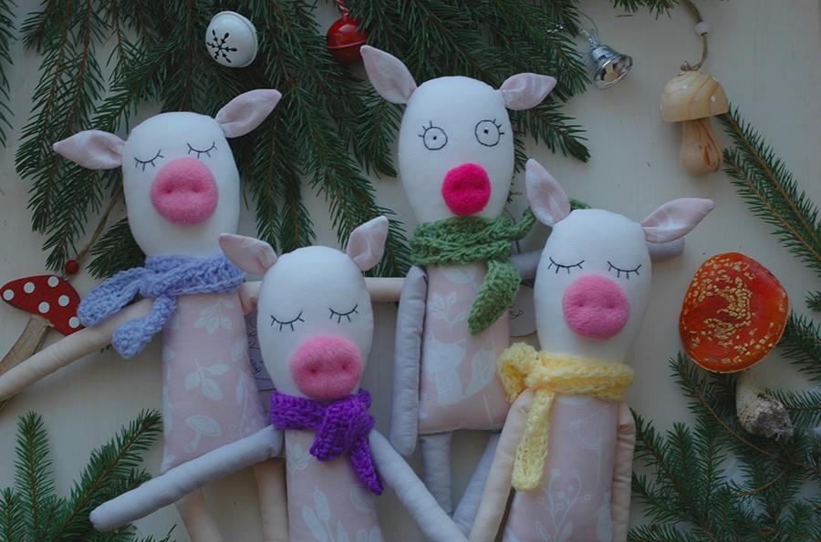 Розовые свинки