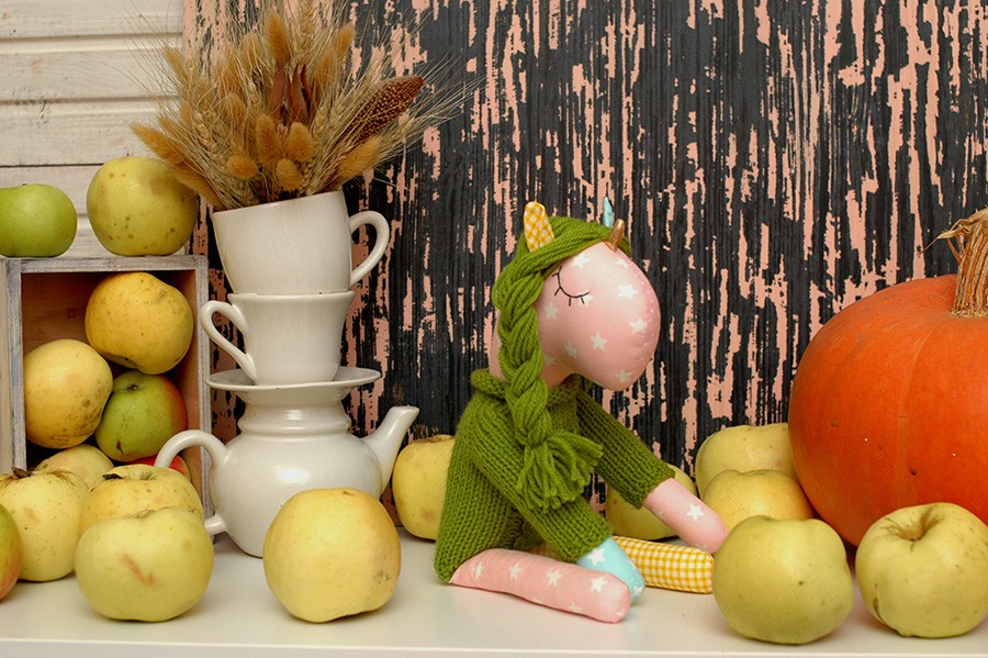 Лоскутная единорожка