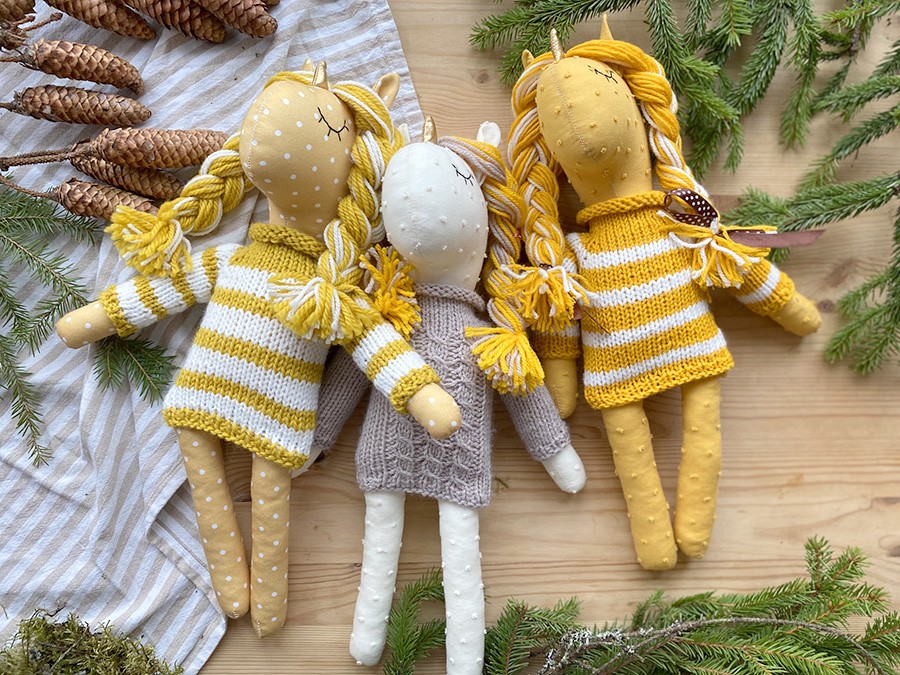 желтые единороги