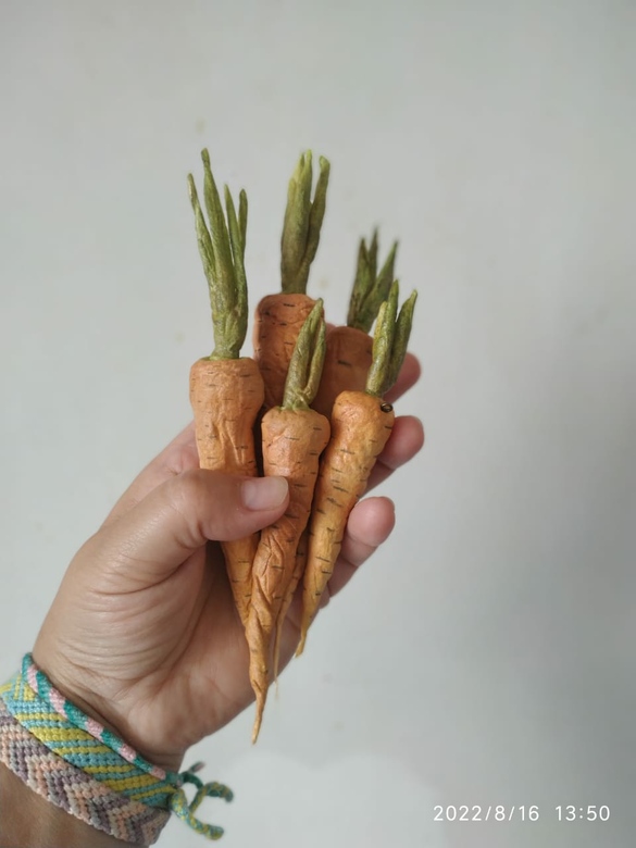 ватные морковки