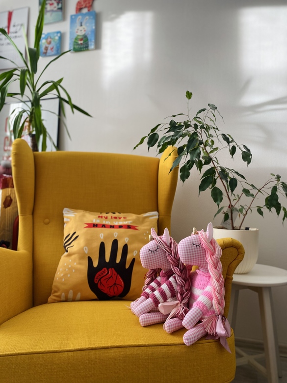 Сплюшки розовые в клеточку