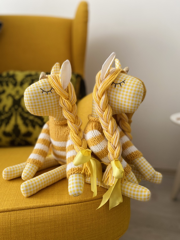 Сплюшки желтые в клеточку