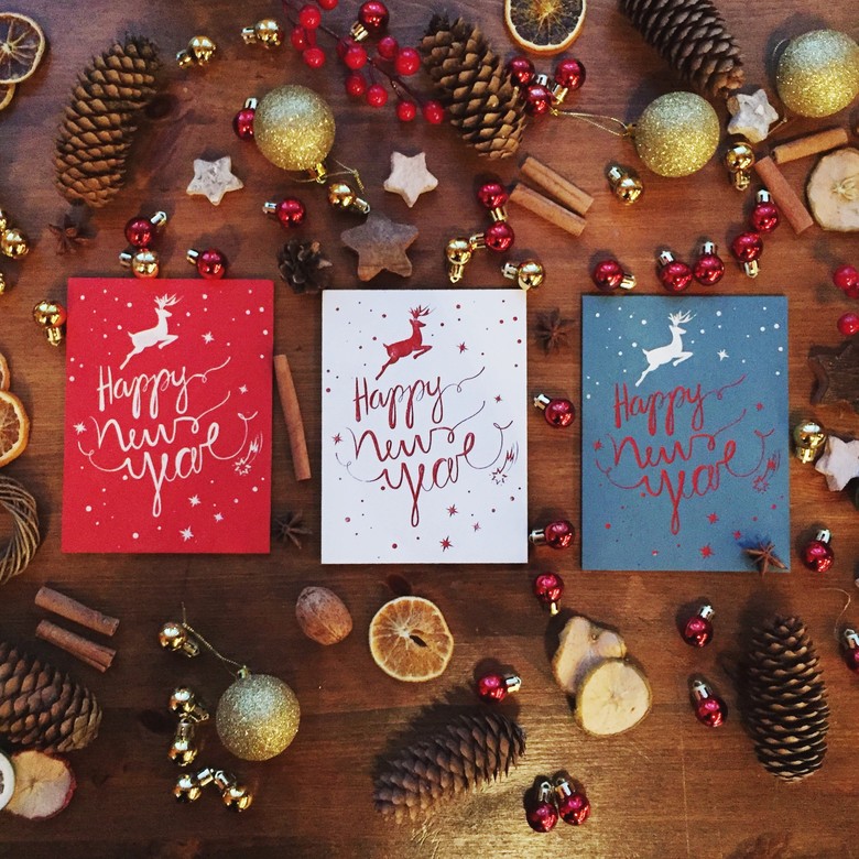 ОТКРЫТКА -  HAPPY NEW YEAR