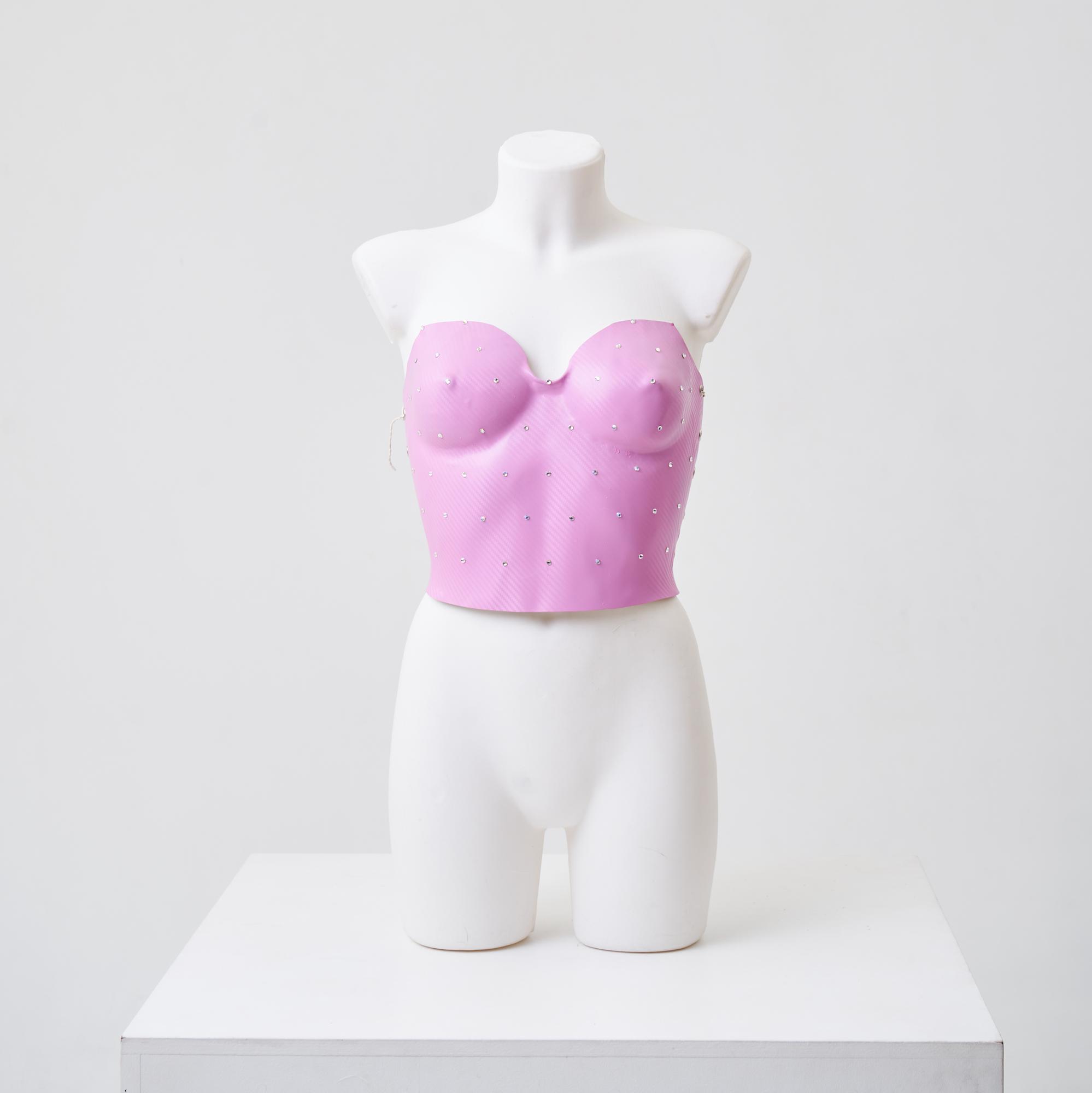 корсет розовый