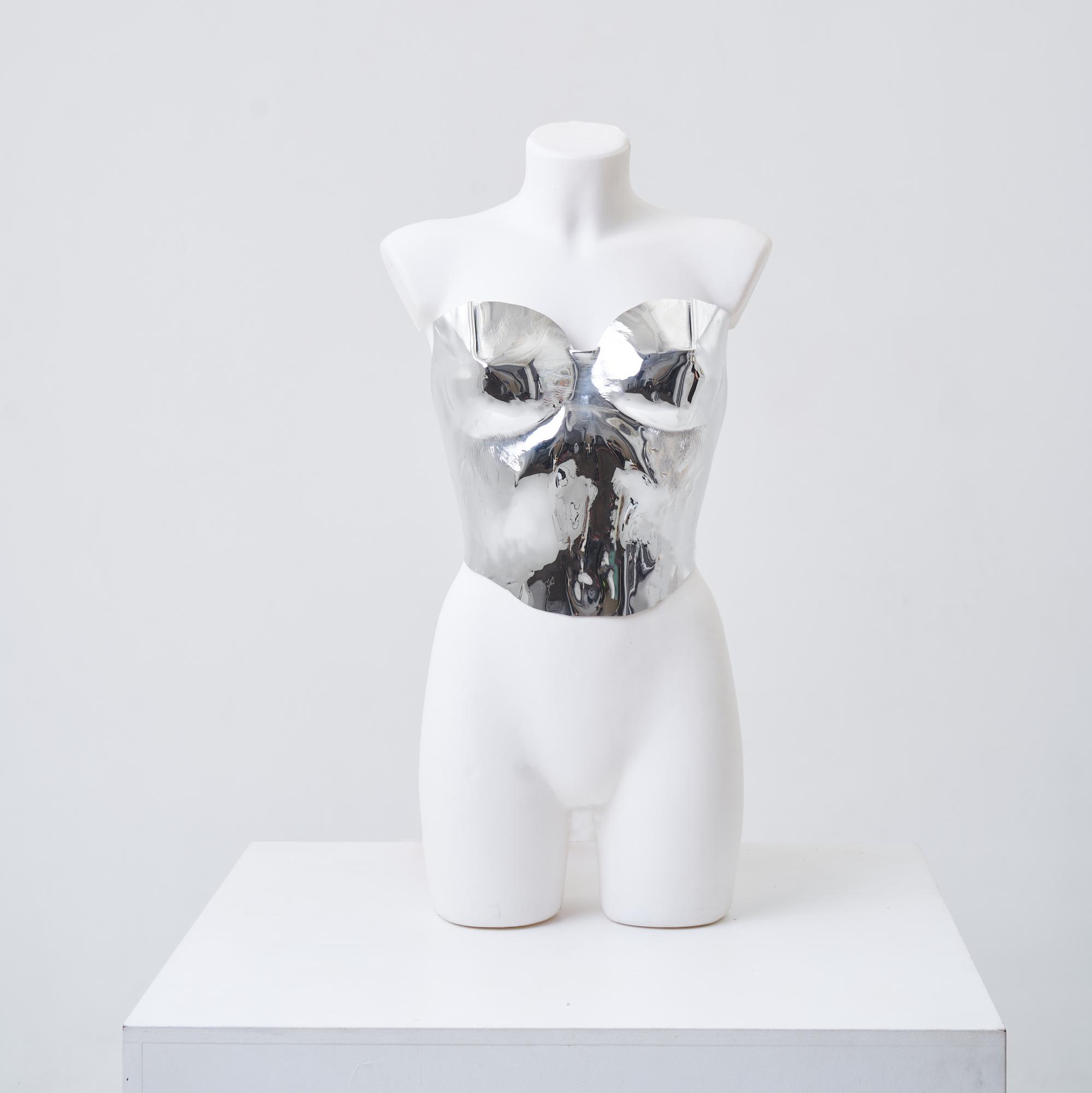 корсет зеркальный до талии