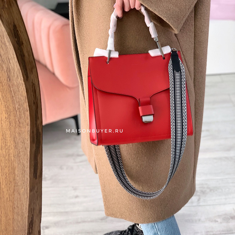 сумка Coccinelle phebe medium цвет красный HB0029S